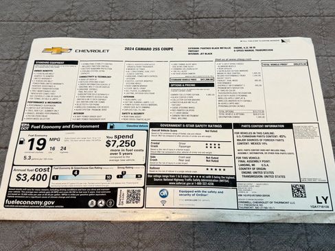 Used 2024 Chevrolet Camaro SS RWD image 27