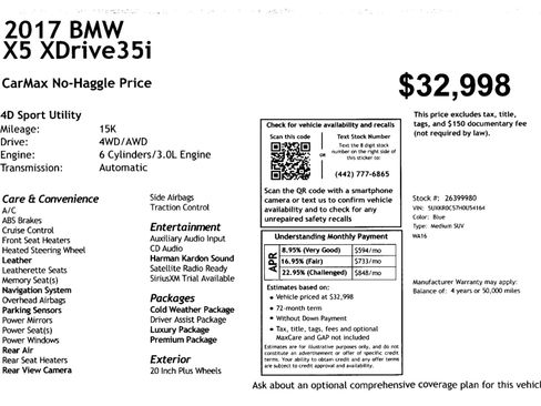 Used 2017 BMW X5 xDrive35i image 13