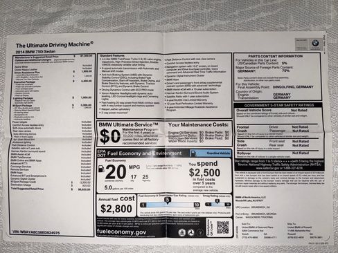 Used 2014 BMW 750i image 31