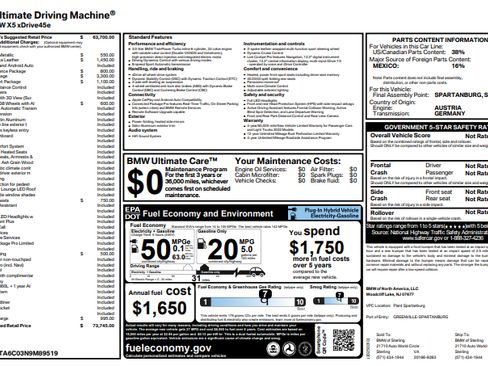 Used 2022 BMW X5 xDrive45e w/ Executive Package image 4
