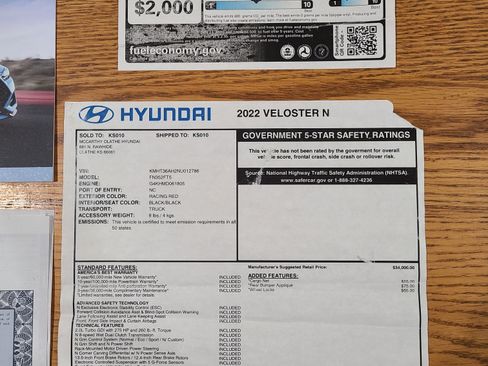 Used 2022 Hyundai Veloster N image 16