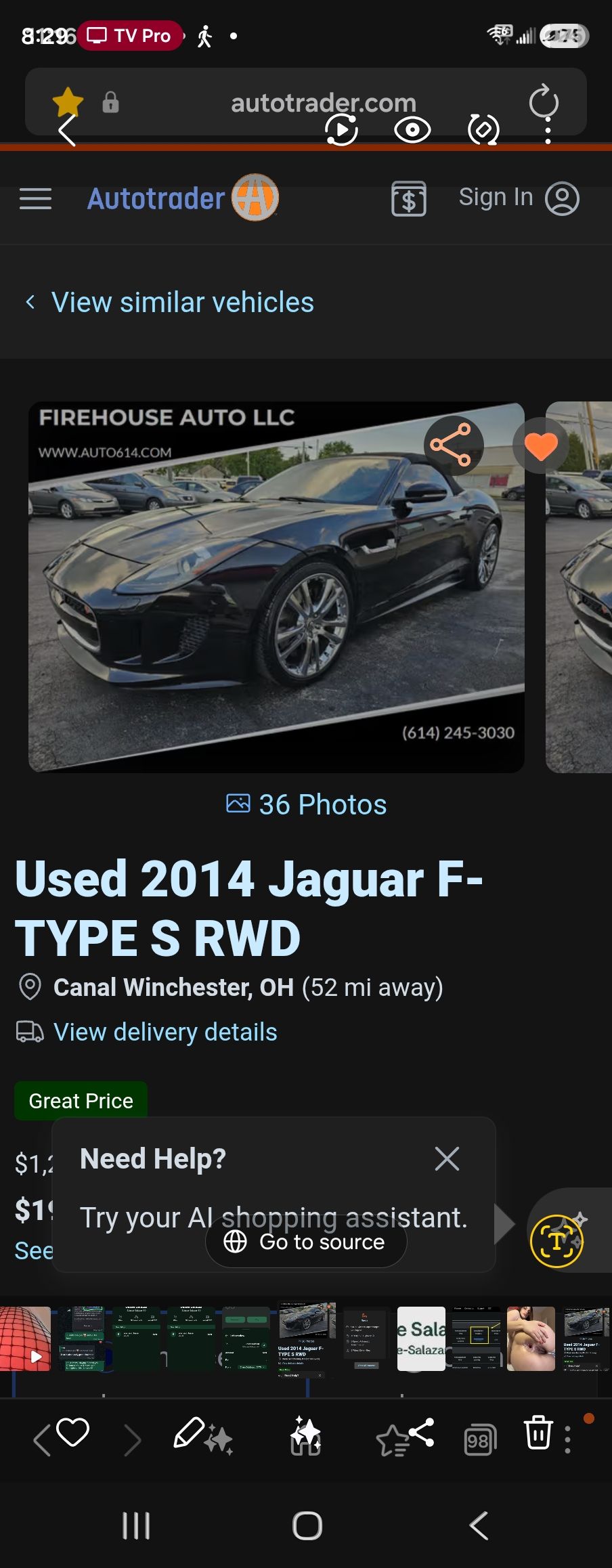 Used 2014 Jaguar F-TYPE S RWD image 6