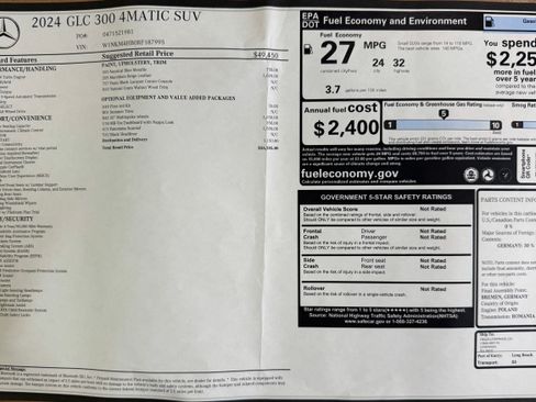 Used 2024 Mercedes-Benz GLC 300 4MATIC image 17