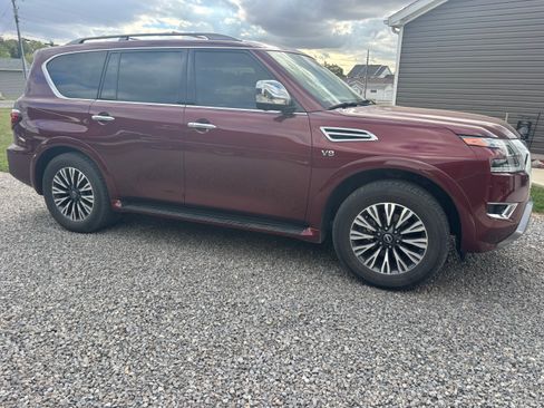 Used 2021 Nissan Armada Platinum w/ Captain's Chairs Package image 2