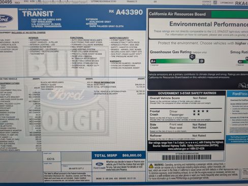 Used 2024 Ford Transit 350 148 High Roof AWD w/ Transit Trail Package image 10