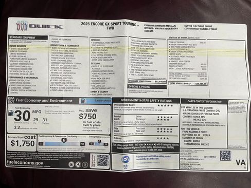 Used 2025 Buick Encore GX Sport Touring w/ Comfort Package FWD image 22