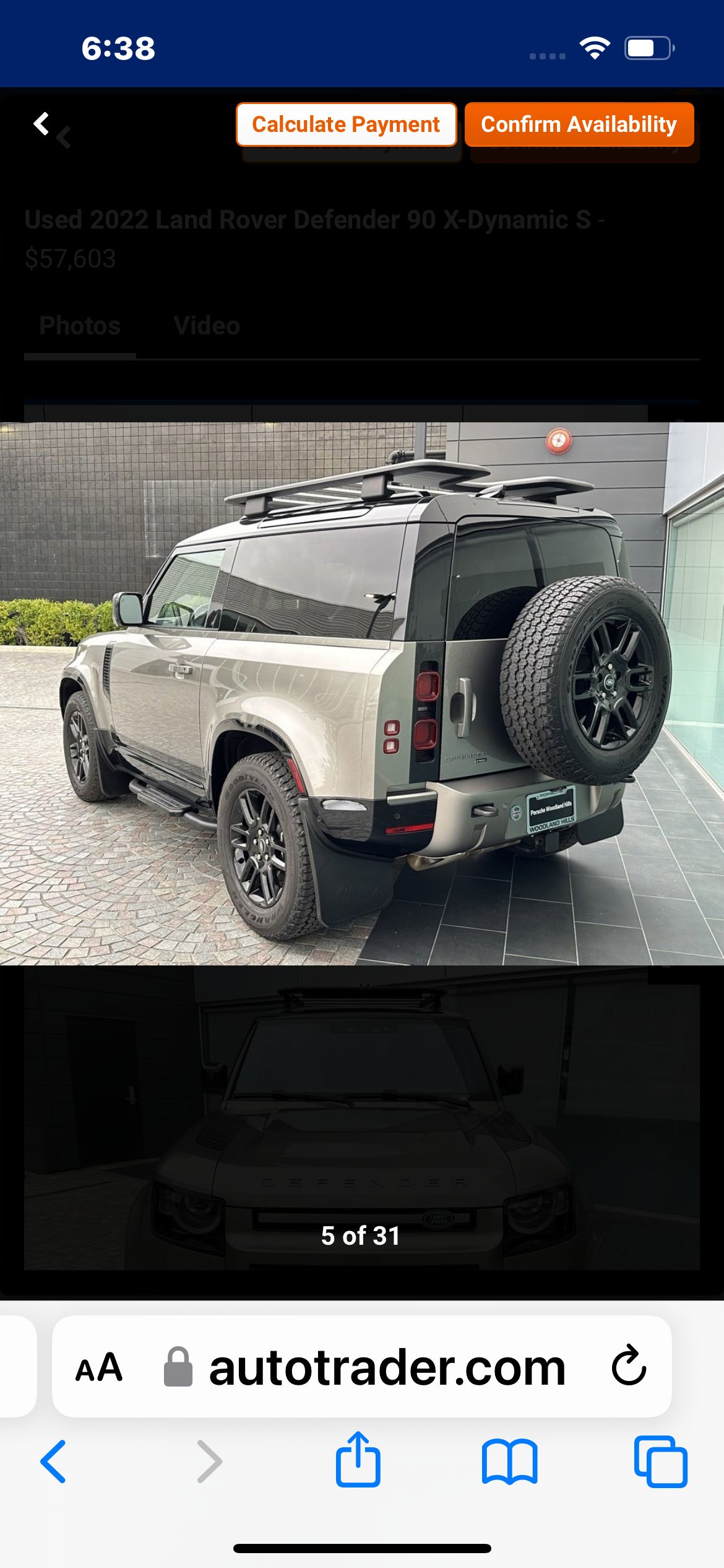 Used 2022 Land Rover Defender 90 X-Dynamic S AWD/4WD image 7