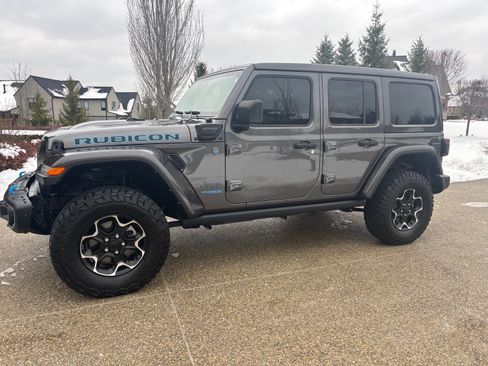 Used 2021 Jeep Wrangler Unlimited Rubicon 4xe w/ Steel Bumper Group image 2