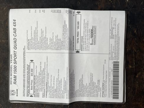 Used 2016 RAM 1500 Sport w/ Convenience Group image 16