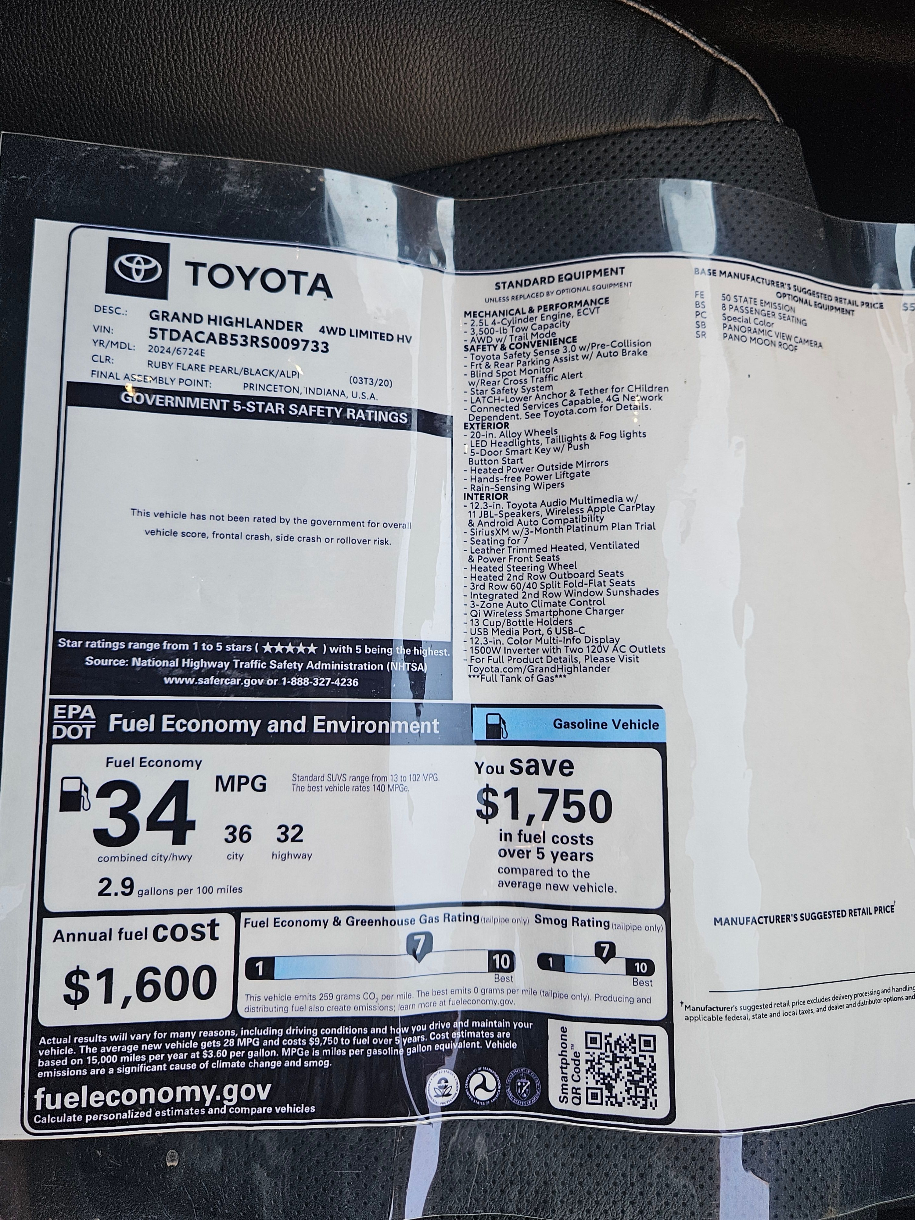 Used 2024 Toyota Grand Highlander AWD Hybrid image 12