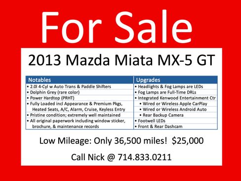 Used 2013 MAZDA MX-5 Miata Grand Touring image 16