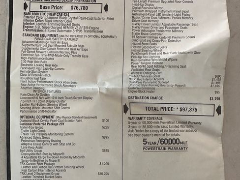 Used 2022 RAM 1500 TRX w/ TRX Level 2 Equipment Group AWD/4WD image 21