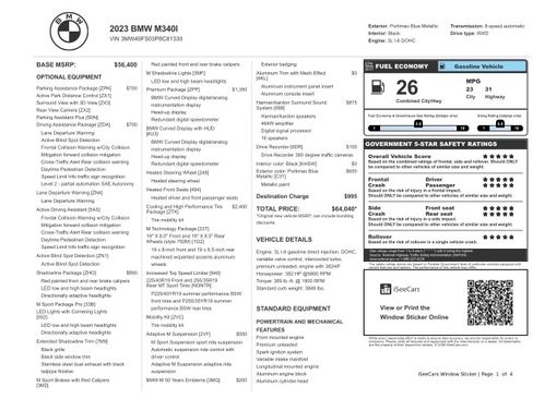 Used 2023 BMW M340i RWD image 32