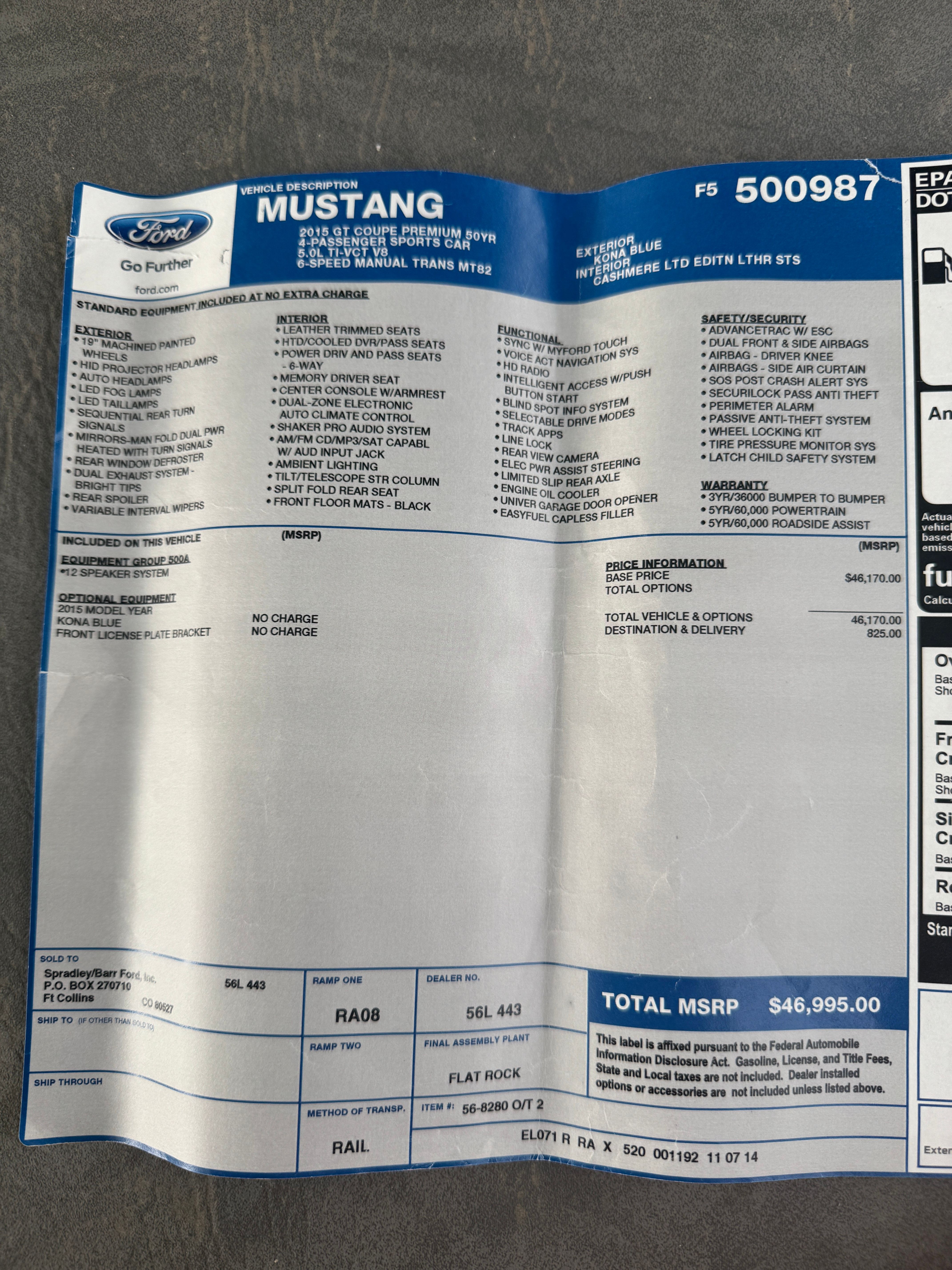 Used 2015 Ford Mustang 50 Years RWD image 29