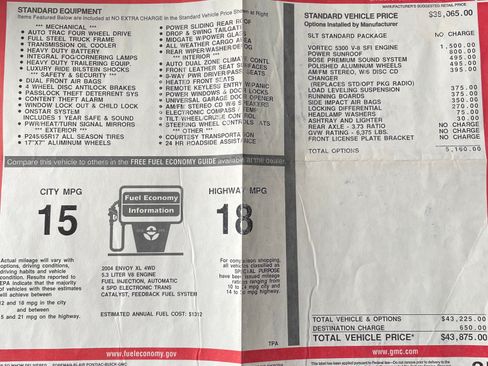 Used 2004 GMC Envoy XUV SLT image 9