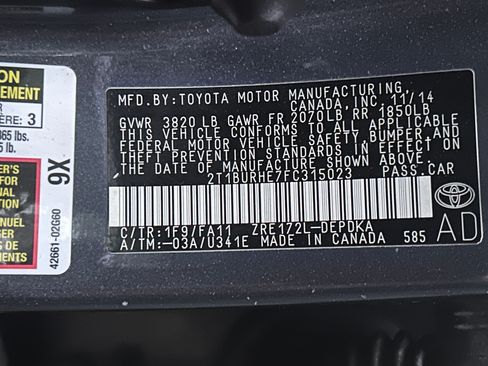 Used 2015 Toyota Corolla L FWD image 13