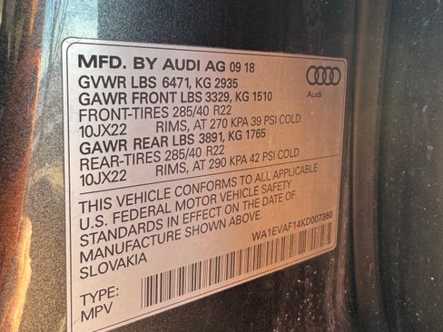 Used 2019 Audi Q8 Premium Plus w/ Premium Plus image 30