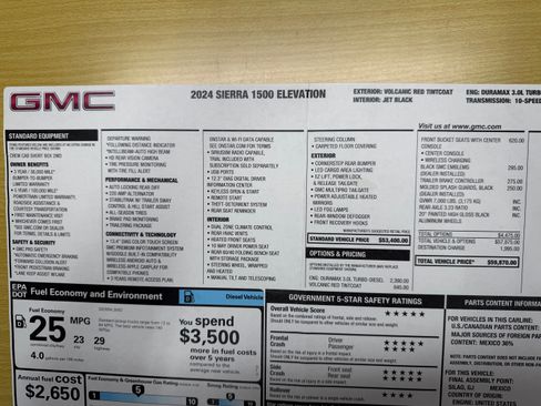 Used 2024 GMC Sierra 1500 Elevation RWD image 24