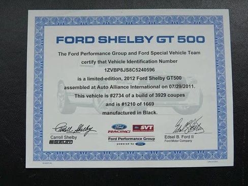 Used 2012 Ford Mustang Shelby GT500 w/ SVT Performance Pkg image 13