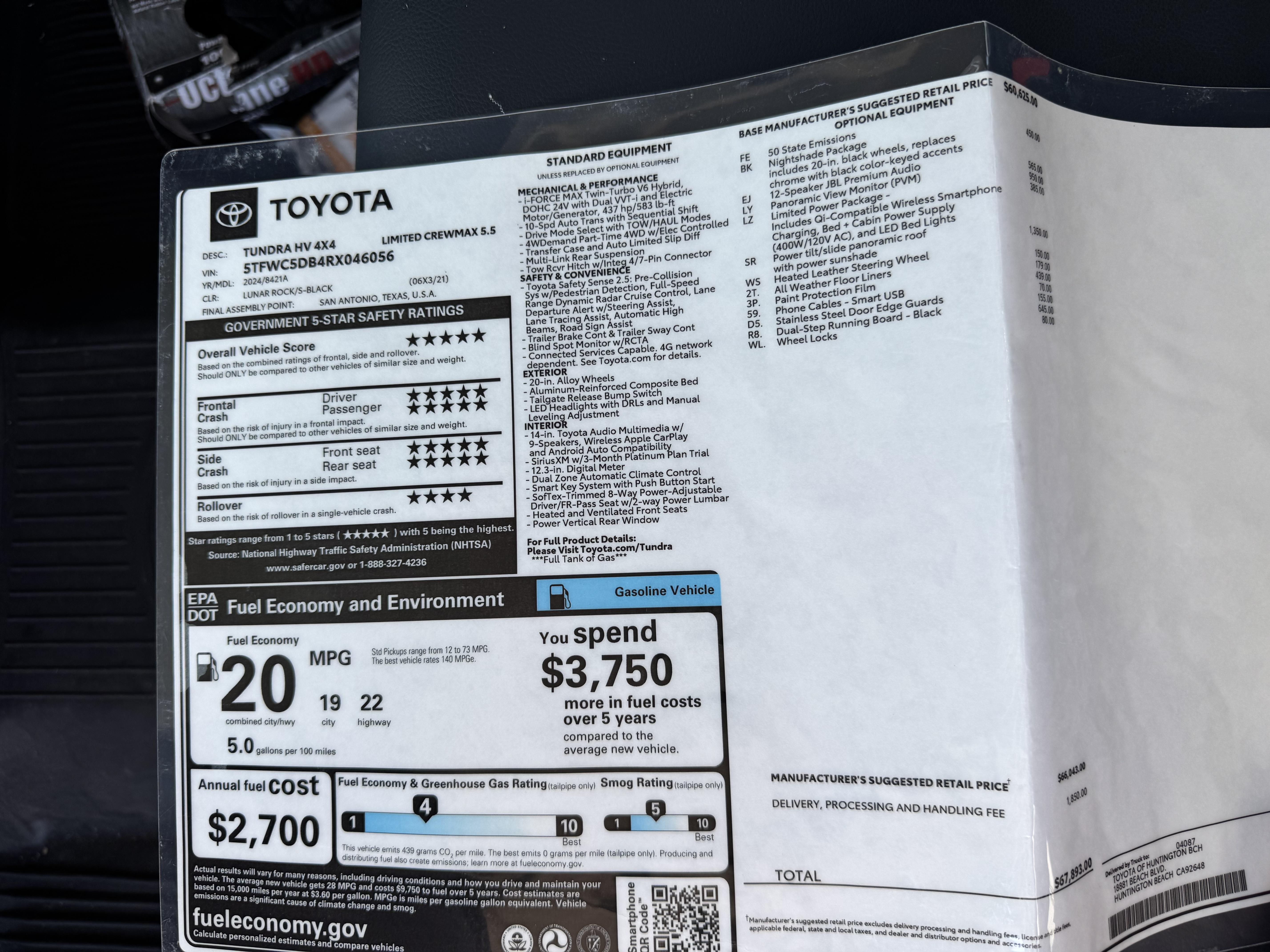 Used 2024 Toyota Tundra Limited AWD/4WD image 17