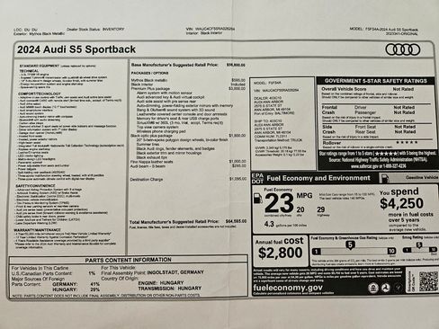 Used 2024 Audi S5 Premium Plus AWD/4WD image 17