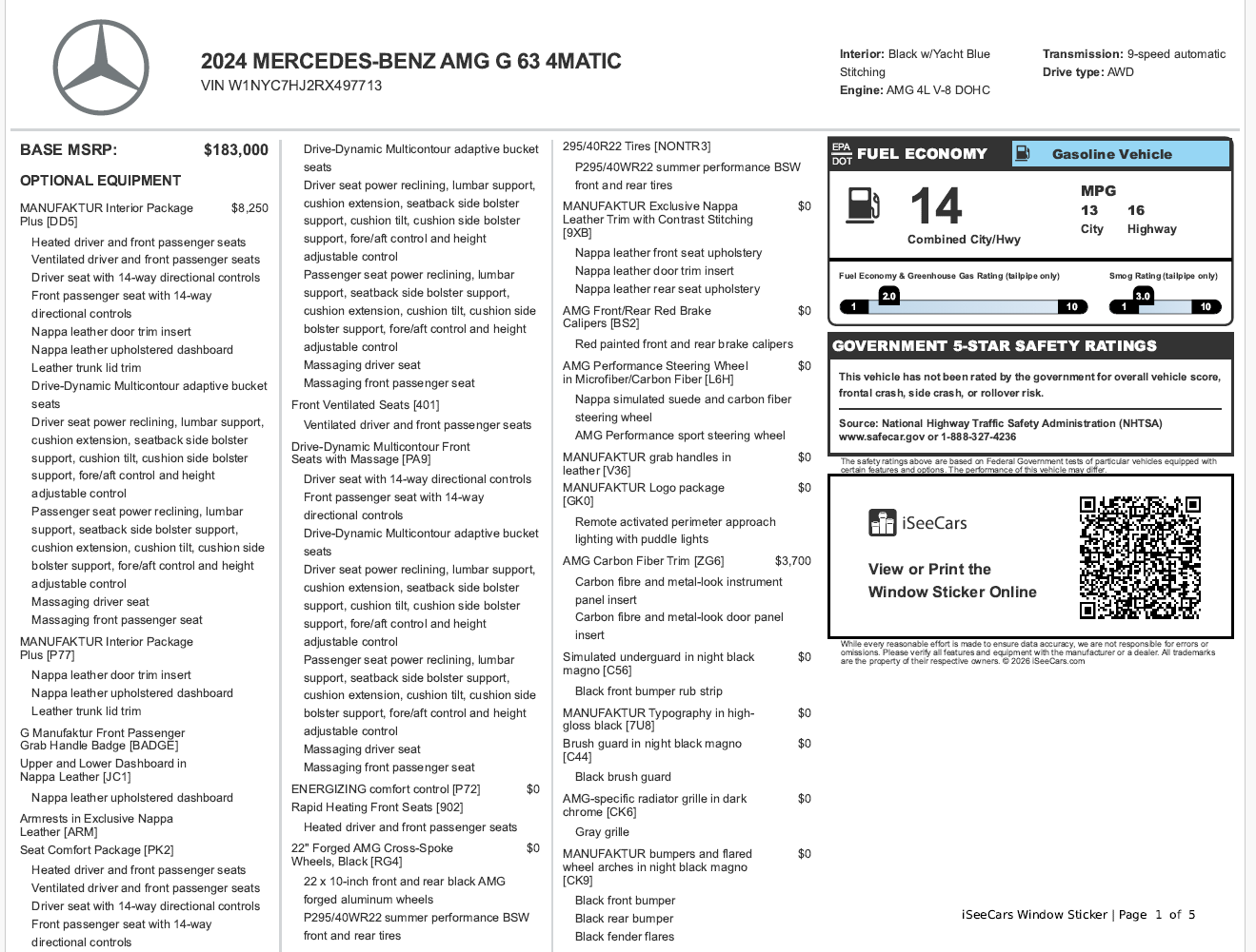 Used 2024 Mercedes-Benz G 63 AMG 4MATIC image 6