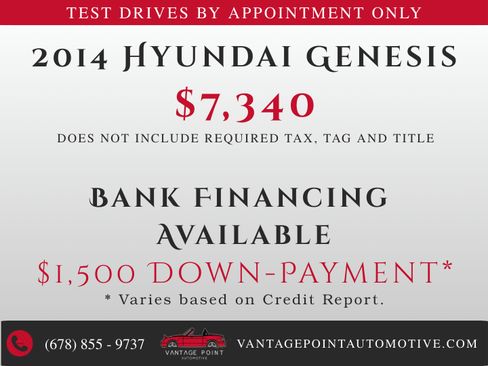 Used 2014 Hyundai Genesis 3.8 image 2