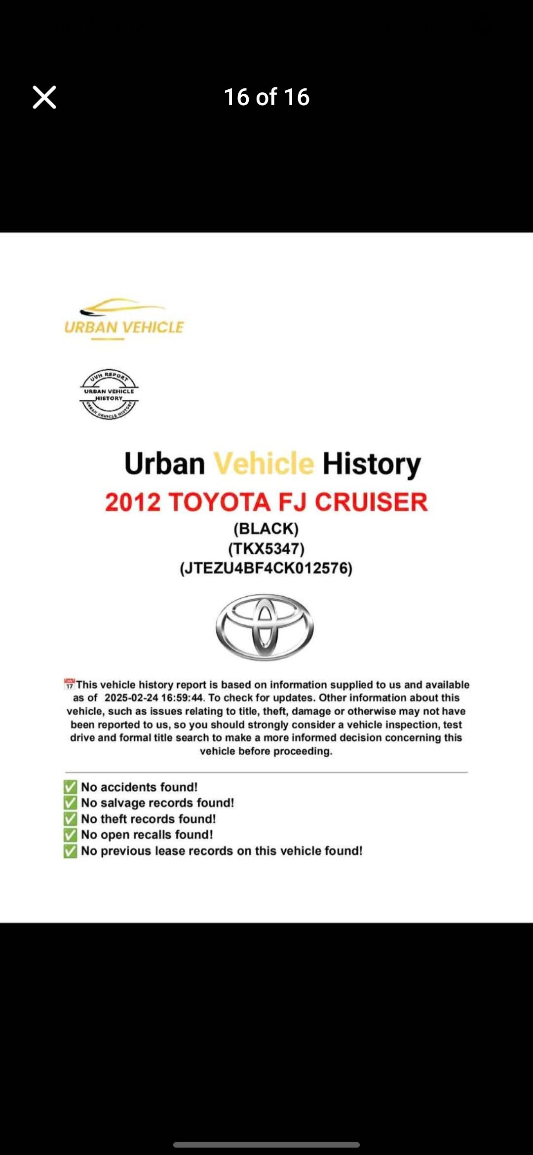 Used 2012 Toyota FJ Cruiser 2WD w/ Upgrade Pkg image 4