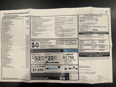 Used 2022 BMW X5 xDrive45e w/ Executive Package image 28