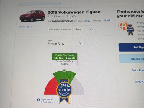 Used 2016 Volkswagen Tiguan SE FWD image 8
