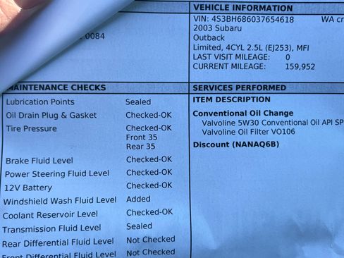 Used 2003 Subaru Outback Limited image 12