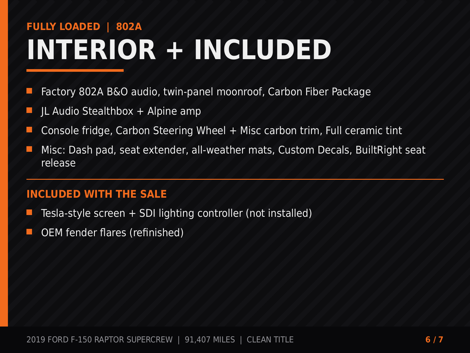 Used 2019 Ford F150 Raptor w/ Equipment Group 802A Luxury AWD/4WD image 9