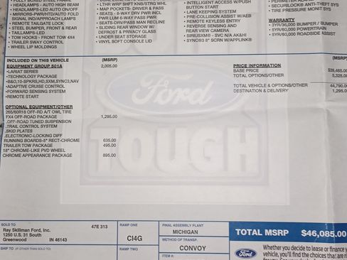 Used 2022 Ford Ranger Lariat w/ Equipment Group 501A High image 7