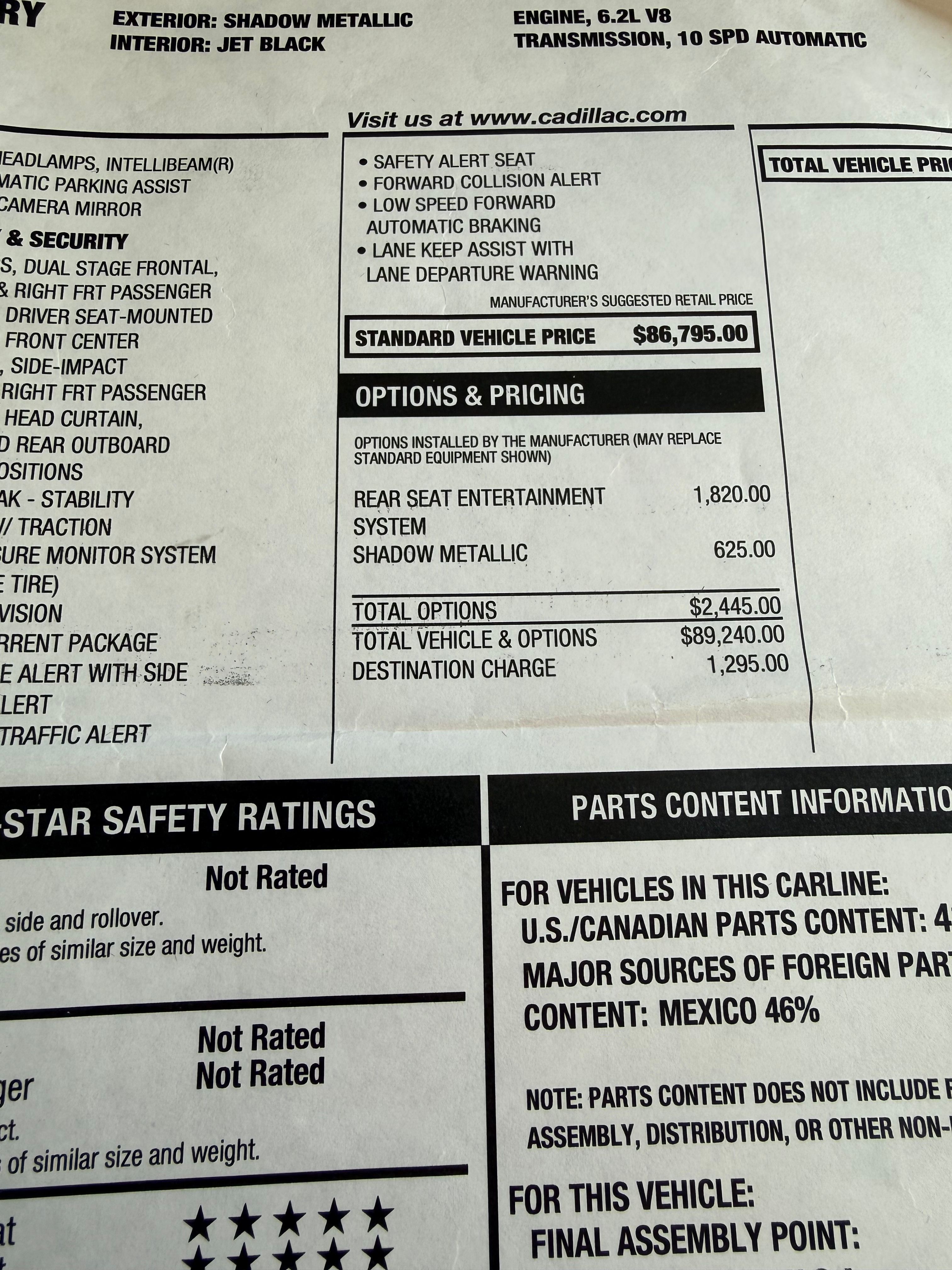 Used 2019 Cadillac Escalade ESV Luxury AWD/4WD image 30