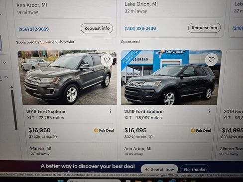 Used 2019 Ford Explorer XLT w/ Equipment Group 202A image 14