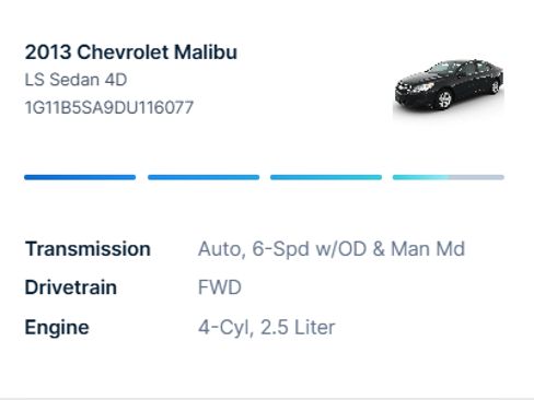 Used 2013 Chevrolet Malibu LS w/ Protection Package image 1