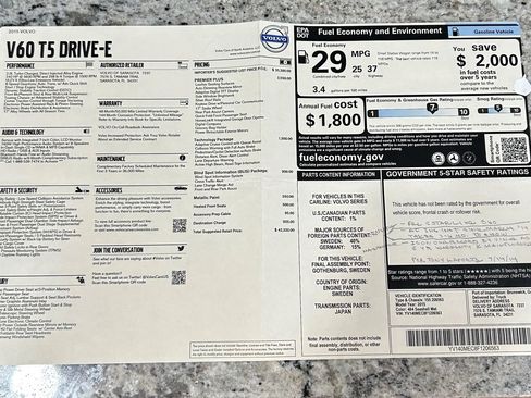 Used 2015 Volvo V60 T5 Premier Plus image 29