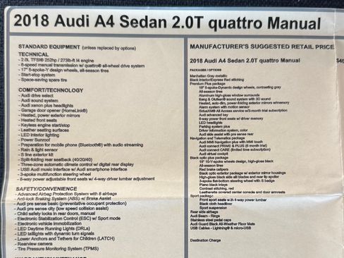 Used 2018 Audi A4 2.0T Premium Plus w/ Premium Plus Package AWD/4WD image 18