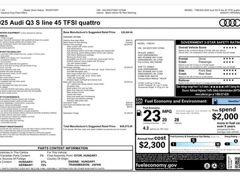 Used 2025 Audi Q3 2.0T Premium Plus image 2