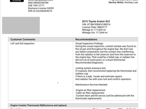 Used 2015 Toyota Avalon XLE Touring image 12