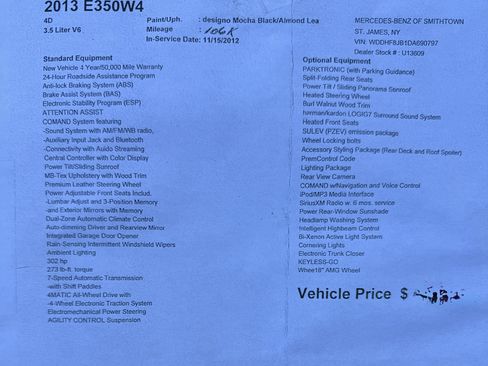 Used 2013 Mercedes-Benz E 350 4MATIC Sedan image 21