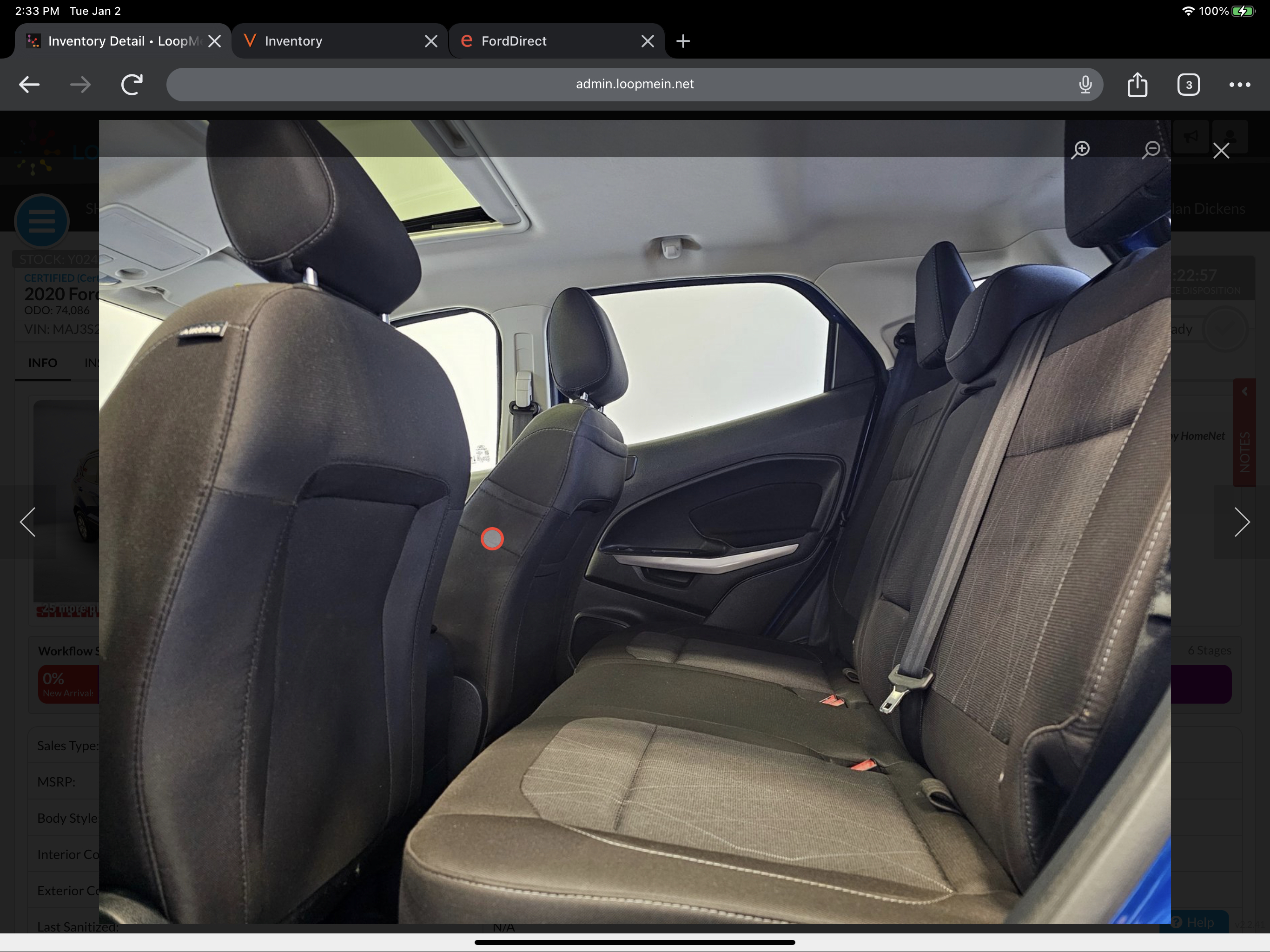 Used 2020 Ford EcoSport SE FWD image 12