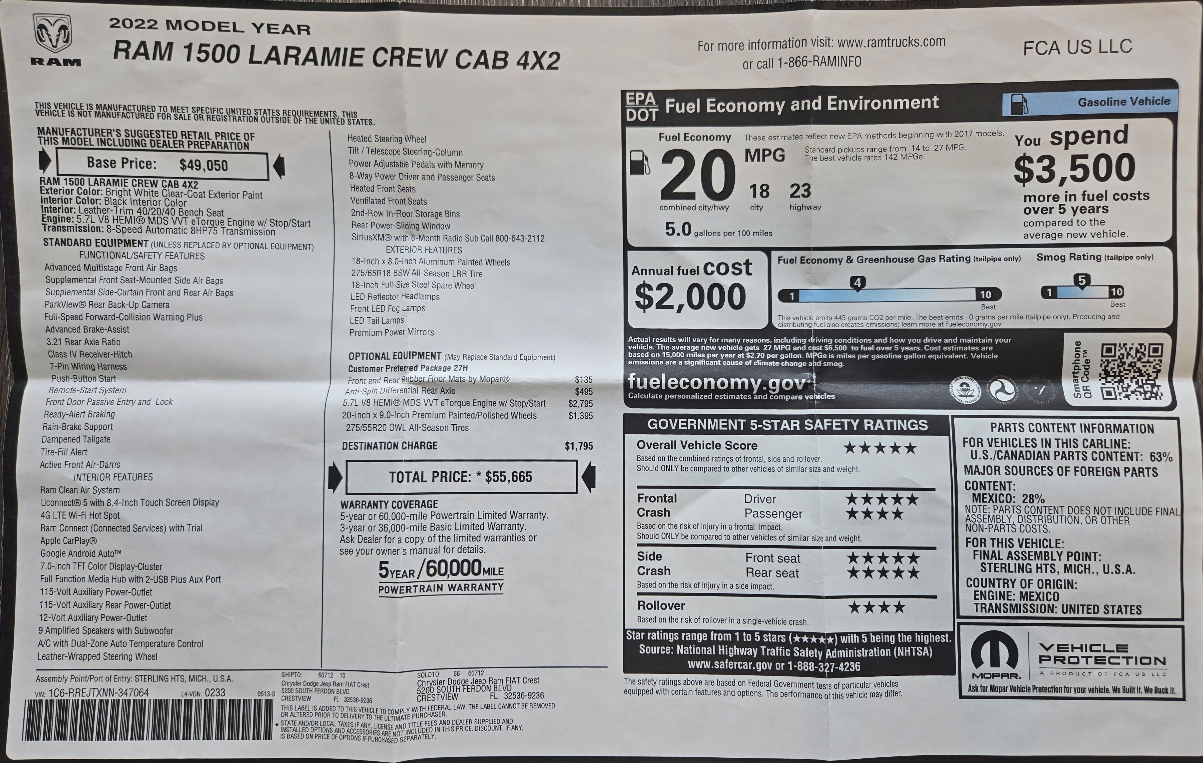 Used 2022 RAM 1500 Laramie RWD image 26