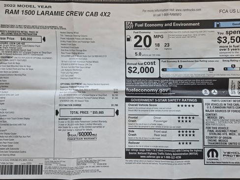 Used 2022 RAM 1500 Laramie RWD image 26