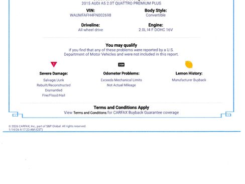 Used 2015 Audi A5 2.0T Premium Plus w/ Technology Package image 20