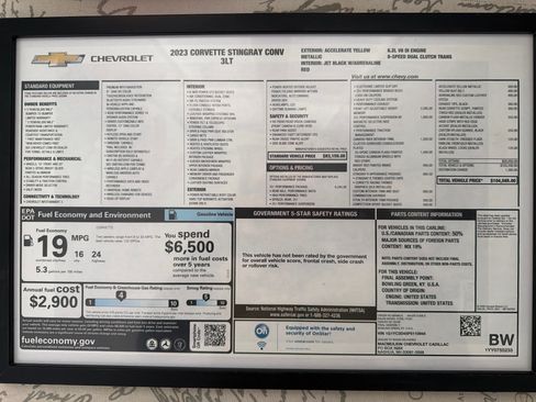 Used 2023 Chevrolet Corvette Stingray Premium Conv w/ Z51 Performance Package image 23