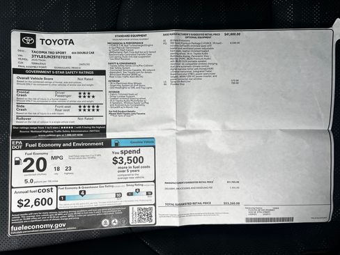 Used 2025 Toyota Tacoma TRD Sport image 8