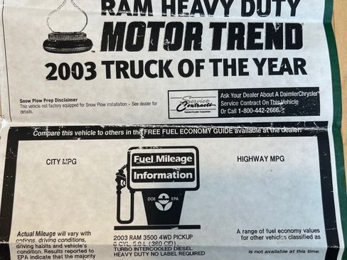 Used 2003 Dodge Ram 3500 Truck SLT AWD/4WD image 23