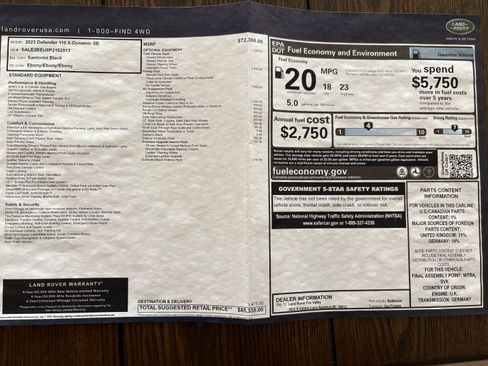 Used 2023 Land Rover Defender 110 X-Dynamic SE image 15