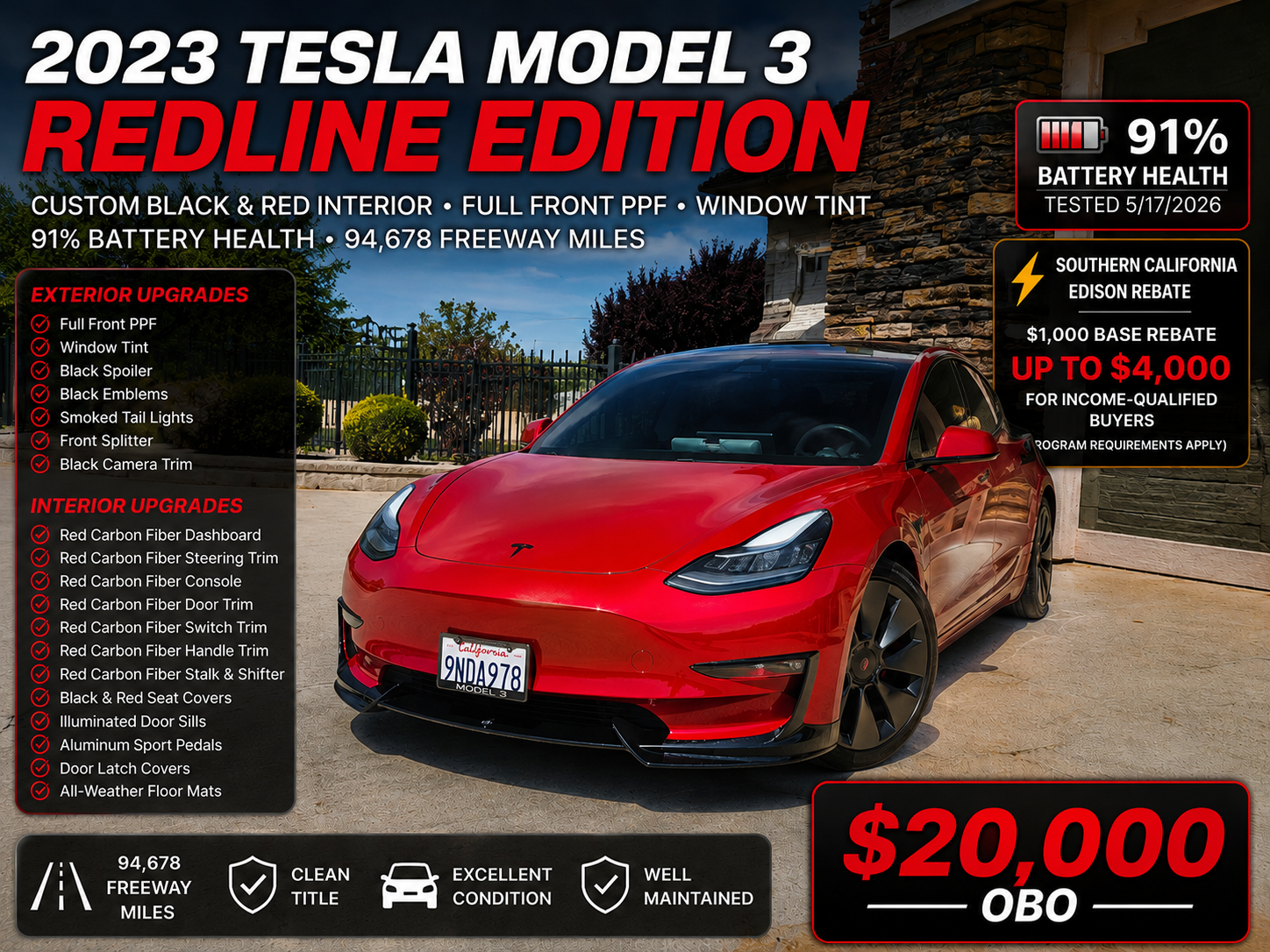 Used 2023 Tesla Model 3 Standard Range RWD image 1